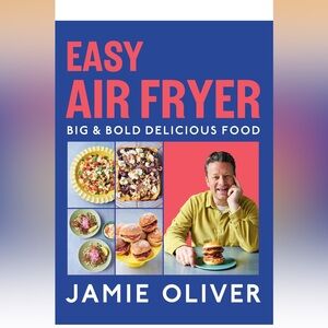 Jamie Oliver Easy Air Fryer Cookbook - Blue & Coral Cover